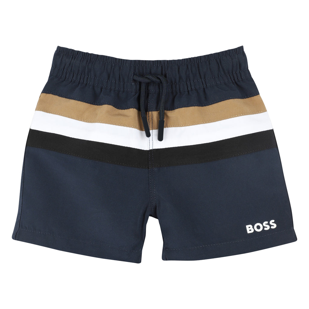 Striped swim shorts