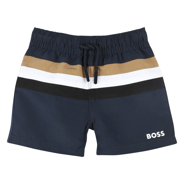 Striped swim shorts