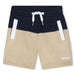 Two-tone fleece shorts