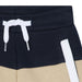 Two-tone fleece shorts