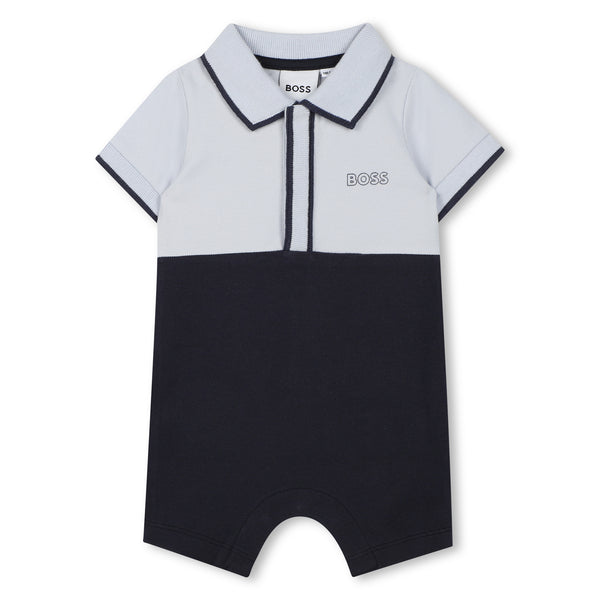 Short colour-block rompe