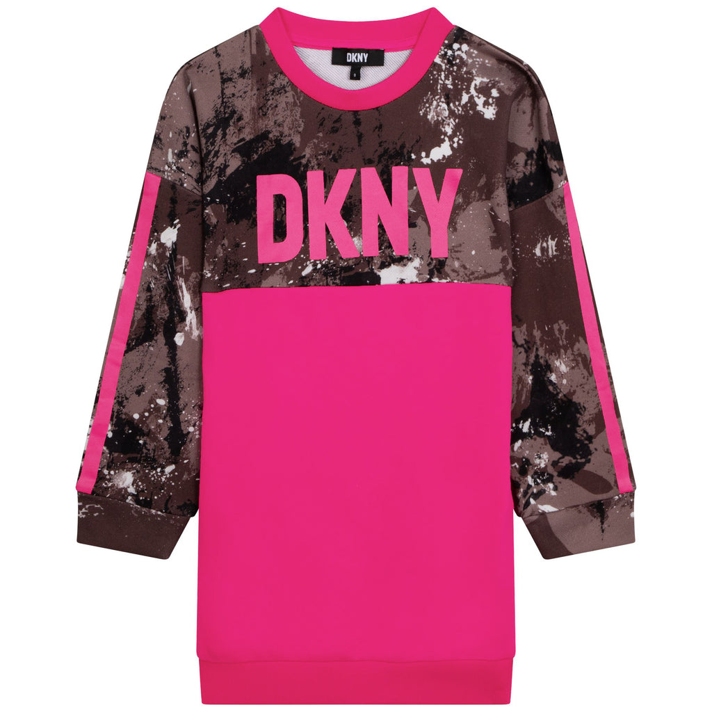 Printed fleece dress