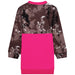 Printed fleece dress