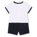 BOSS Dual-fabric short playsuit