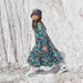 Printed cotton-poplin dress