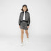 Stand-up collar sweatshirt